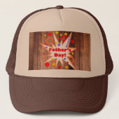 Rustieke Vaderdag Trucker Pet (Voorkant)