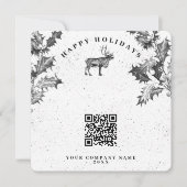 Rustieke vakantie bedrijf QR code kerst (Voorkant)