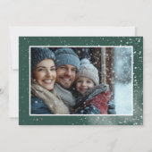 Rustieke vakantie charme | Aangepaste familie vaka Feestdagenkaart (Achterkant)