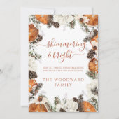 Rustieke vakantie Citrus Pine Natuur Kaart (Voorkant)