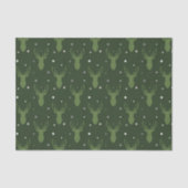 Rustieke vakantie gewei gewei groen weefsel papier (Voorkant)