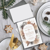 Rustieke Vakantie Party Pine Star Garland Kaart