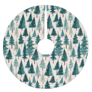 Rustieke Vakantie Pine Tree Patroon Tree Rok Kerstboom Rok