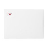 Rustieke vakantie print met Red Joy typografie (Voorkant)