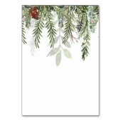 Rustieke vakantie Trouwtafel Nummers Kaart (Achterkant)