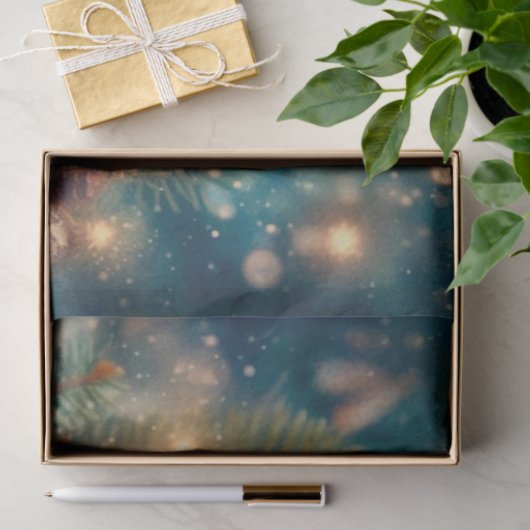 Rustieke vakantiemuis in de winter Pet Decoupage Tissuepapier (Geschenk)