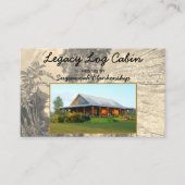 Rustieke vakantieverhuur Aangepaste fotosjabloon Visitekaartje (Voorkant)