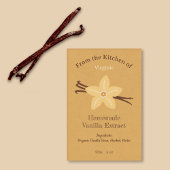 Rustieke vanille extract flesetiket Sticker