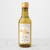 Rustieke vanille extract flesje kraft label Sticke Wijn Etiket (Voorkant)