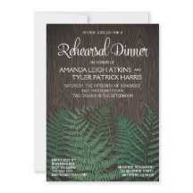 Rustieke Varen Bruiloft repetitie diner uitnodigin