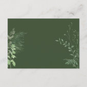 Rustieke varen groen gebladerte smaragd groen Deta Informatiekaartje (Achterkant)