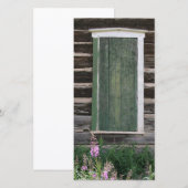 Rustieke venster fotokaart (Voorkant / Achterkant)