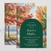 Rustieke Veranderen Van De Bladeren Douche Kaart (Voorkant / Achterkant)