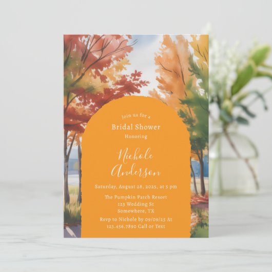 Rustieke verandering van de bladeren Vrijgezellenf Kaart (Staand voorkant)