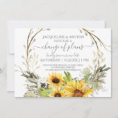 Rustieke Verandering van Plannen Script Zonnebloem Kaart (Voorkant)