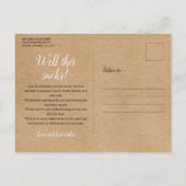 Rustieke verandering van Plans Lemons Vrijgezellen Aankondigingskaart (Achterkant)