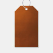 Rustieke Verbrande Oranje Bruidsdouche Persoonlijk Cadeaulabel (Achterkant)