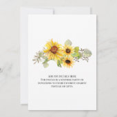 Rustieke Verjaardag Party Bloemen Herfst Zebra Pom Kaart (Achterkant)