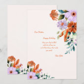 Rustieke verjaardagskaart kaart (Voorkant / Achterkant)