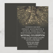 Rustieke verlichte boom tak bruiloft uitnodigingen (Voorkant / Achterkant)