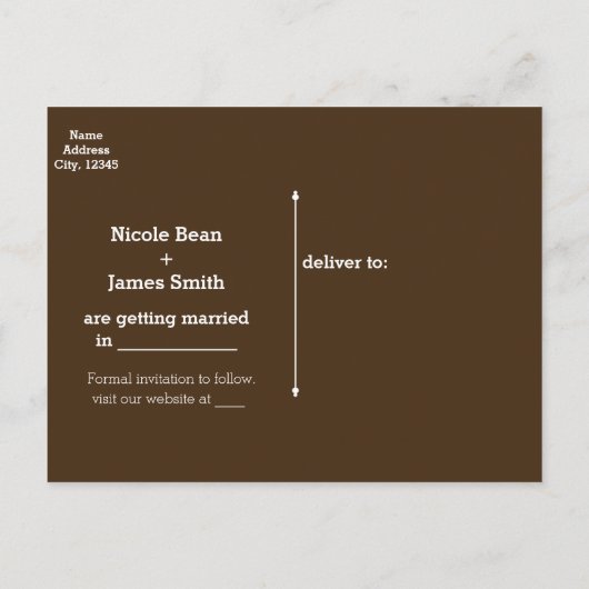 Rustieke verlichte metselwerkpot & Madeliefjes Sav Aankondigingskaart (Achterkant)