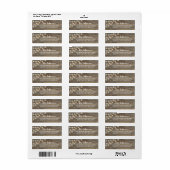 Rustieke Verlichtings Retouradres Etiket (Full Sheet)