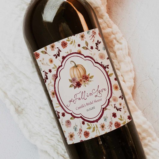 Rustieke Verliefd Wijnfles Etiket