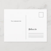 Rustieke verlovingsaankondiging feestelijke ansich uitnodiging briefkaart (Achterkant)