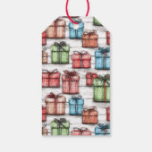 Rustieke verpakte geschenken - Cadeau Label Cadeaulabel (Achterkant)