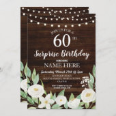 Rustieke Verrassing Verjaardagsfeest Elke Leeftijd Kaart (Voorkant / Achterkant)