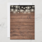 Rustieke verrassingsfeest 50ste huwelijksverjaarda kaart (Achterkant)