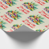 Rustieke verse fruit bruidsfeest rechtstreeks van  cadeaupapier (Hoek)