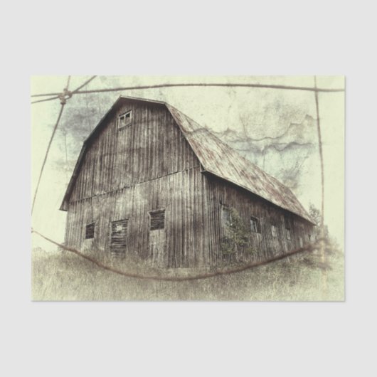 Rustieke versleten vintage textuur oude schuur  tissuepapier (Voorkant)