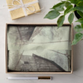 Rustieke versleten vintage textuur oude schuur  tissuepapier (Geschenk)