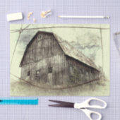 Rustieke versleten vintage textuur oude schuur  tissuepapier (Craft)