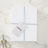 Rustieke verweerde bruine schuurplank cadeaulabel (Met Touw)