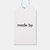 Rustieke verweerde bruine schuurplank cadeaulabel (Voorkant)