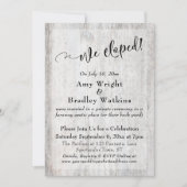 Rustieke Verweerde Grijze Houten We Zijn Gevlucht  Kaart (Voorkant)