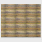 Rustieke verweerde houten latten cadeauverpakking cadeaupapier (Vlak)