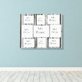 Rustieke verweerde noodlijdende houten fotocollage canvas afdruk (Insitu (Houten vloer))