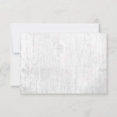 Rustieke Vetplanten Bloemschikking Schuur Trouwrec Kaart (Achterkant)