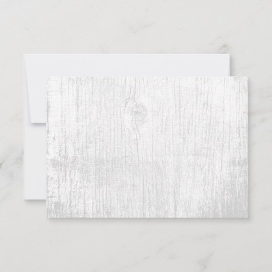 Rustieke Vetplanten Bloemschikking Schuur Trouwrec Kaart (Achterkant)