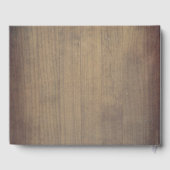 Rustieke vetplanten groen bruiloft gastenboek (Achterkant)