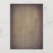 Rustieke vetplanten groen bruiloft informatie informatiekaartje (Achterkant)