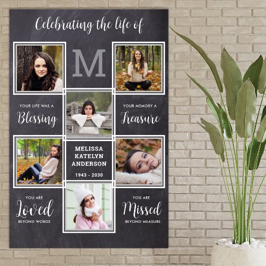 Rustieke viering van het leven-herdenking uniek 6  poster