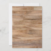 Rustieke viering van het leven met foto kaart (Achterkant)