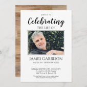 Rustieke viering van het leven met foto kaart (Voorkant / Achterkant)