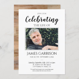 Rustieke viering van het leven met foto kaart