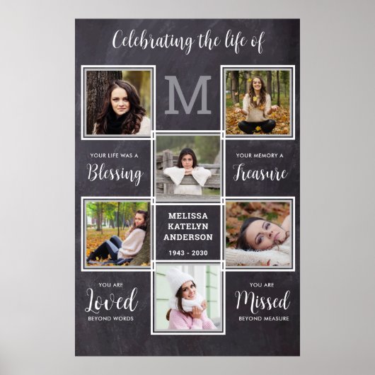 Rustieke viering van het levensherdenkingsfeest Un Poster (Voorkant)