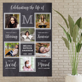 Rustieke viering van het levensherdenkingsfeest Un Poster